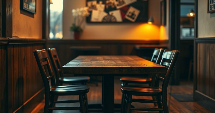 Mesa de madeira lanchonete: como escolher a ideal para o seu negócio