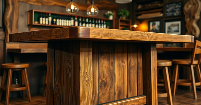 Mesa de madeira para bar: como escolher a ideal para seu espaço Mesa de madeira para bar: como escolher a ideal para seu espaço