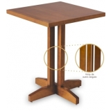 Mesa de Madeira Lanchonete Mesa de Madeira Lanchonete